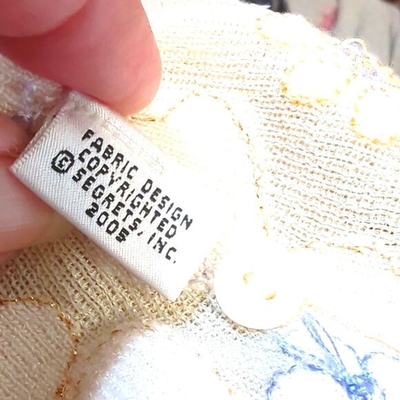 Sigrid Olsen Tan Cardigan Sweater with Metallic Accents Size Small - Picture 10 of 10